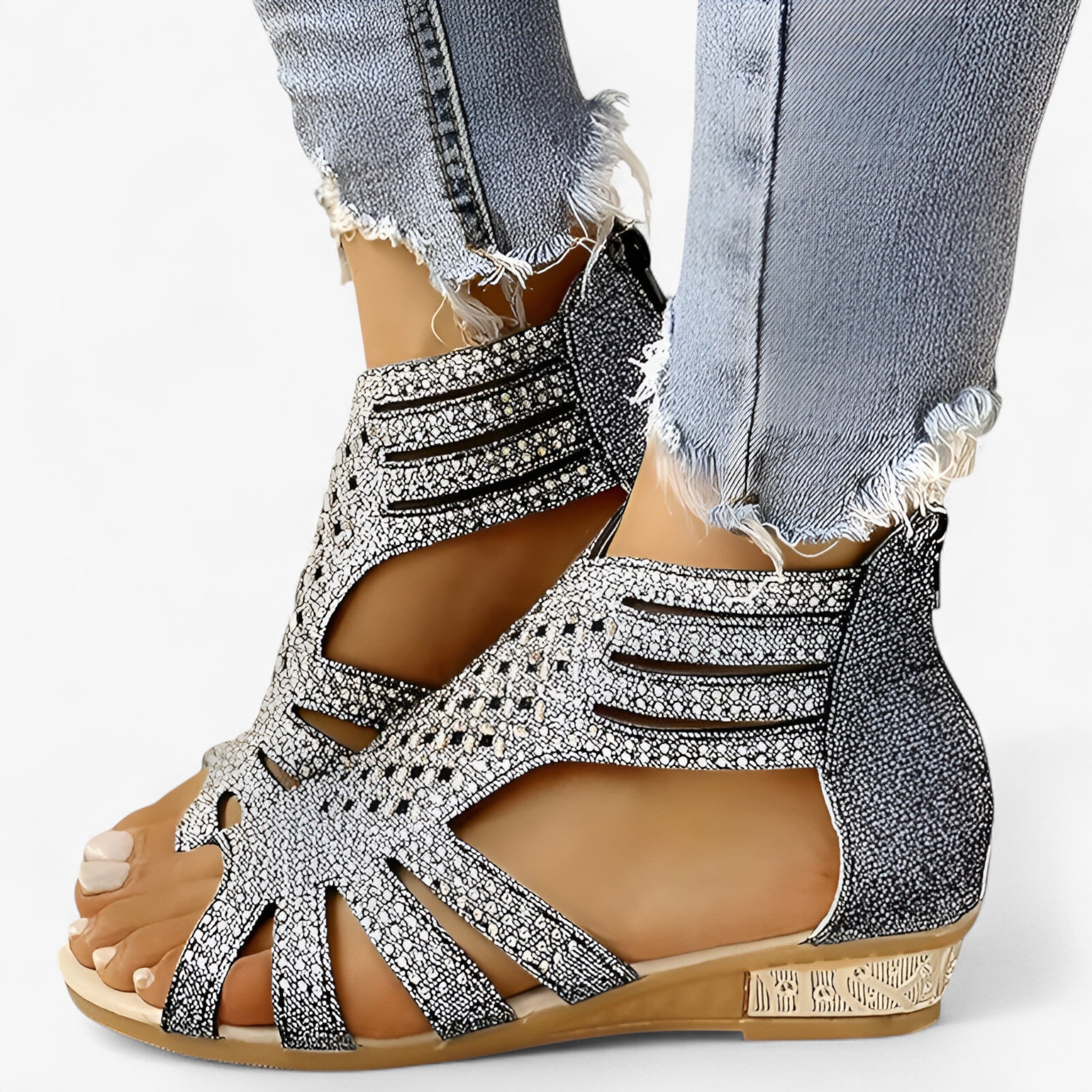 Rosalinda | Sandaler i krystal – Lette og glamourøse - - women's fashion - {{ product_tags }