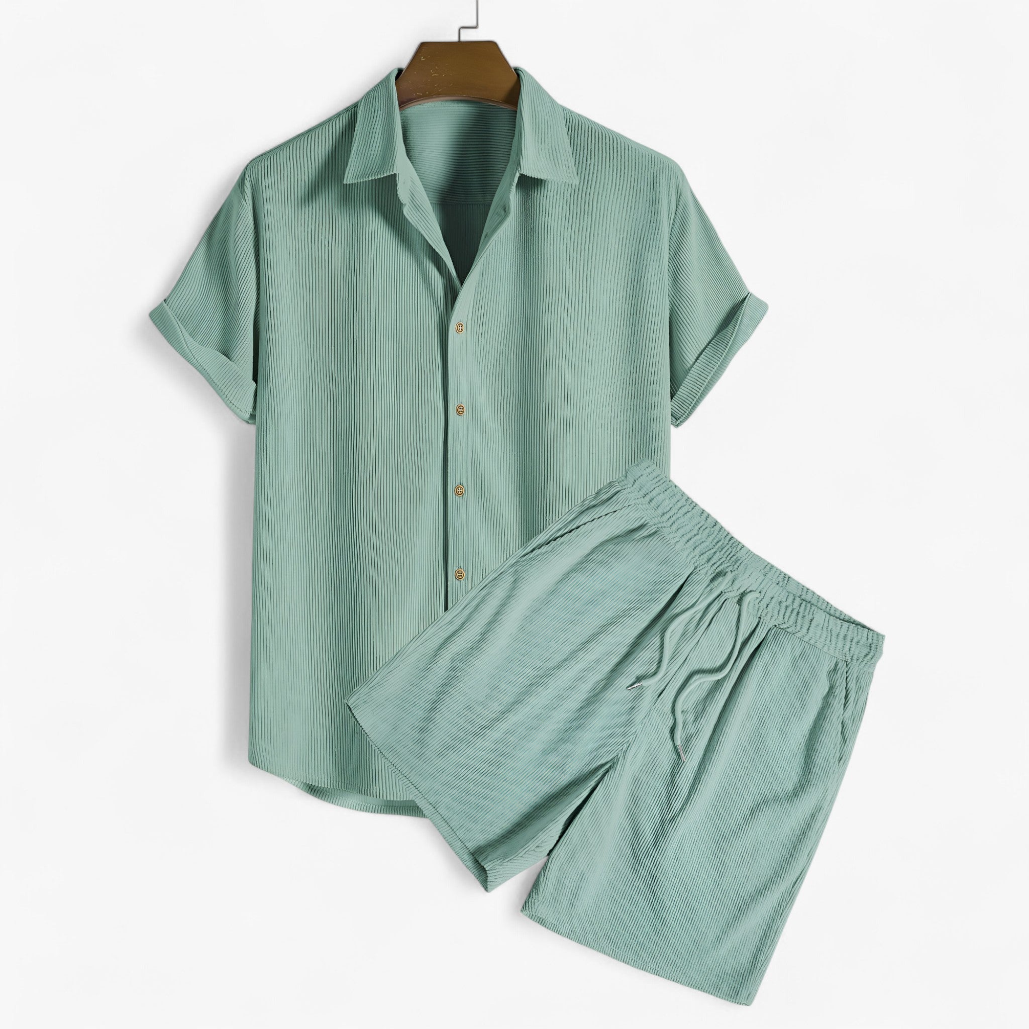 Daryl | Mænds Sommer Sæt i Åndbart Materiale - Grøn - men's fashion - {{ product_tags }