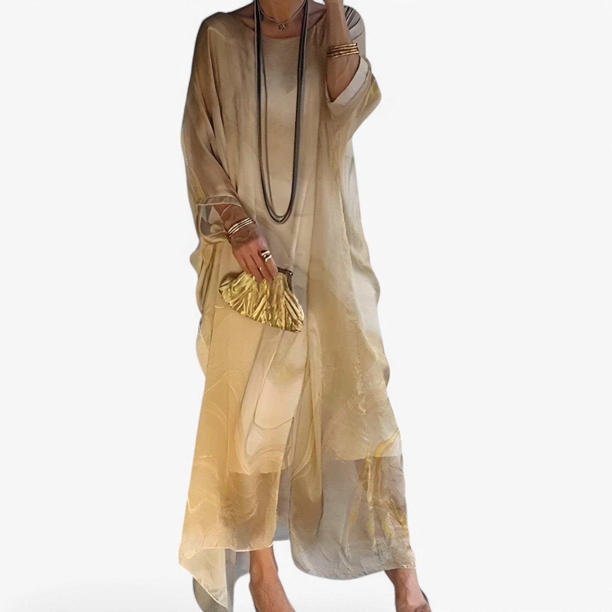 Celeste | Maxi kjole i marmor - Unik og elegant - - women's fashion - {{ product_tags }