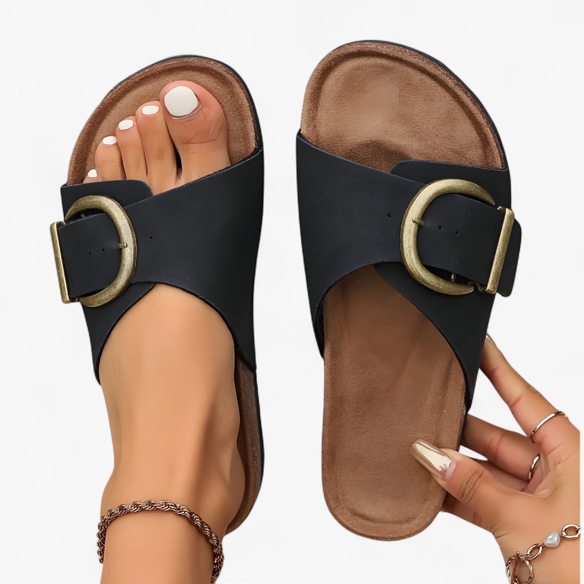 Ainna | Komfortable Soft Glide Sandaler - - shoes - {{ product_tags }