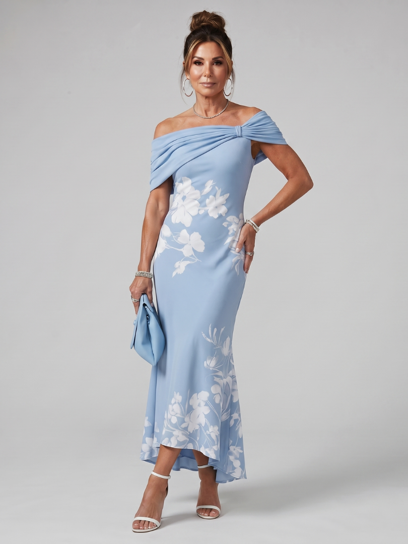 Evelina | Off Shoulder Midi-kjole