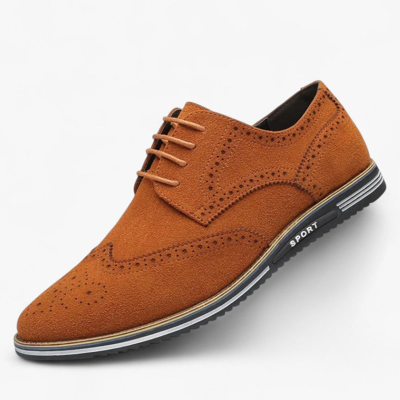 Filbert - Ruskindssnøresko i læder til mænd - Kaffe - men's fashion - {{ product_tags }