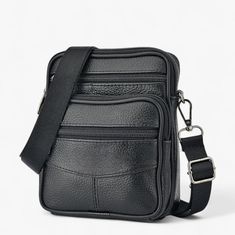 Herre ny læder crossbody taske - sort - bags - {{ product_tags }