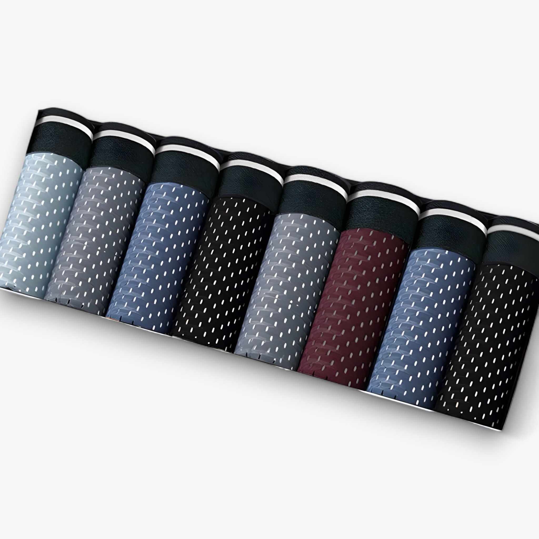 Kyle | Heren Ice Silk Briefs - Åndbart Undertøj - 2 Sorte - 2 Blå - 2 Dyb Grå - 1 Rød - 1 Blå Grå - Kyle | Heren Ice Silk Briefs - Åndbart Undertøj- €25 - {{ product_tags }