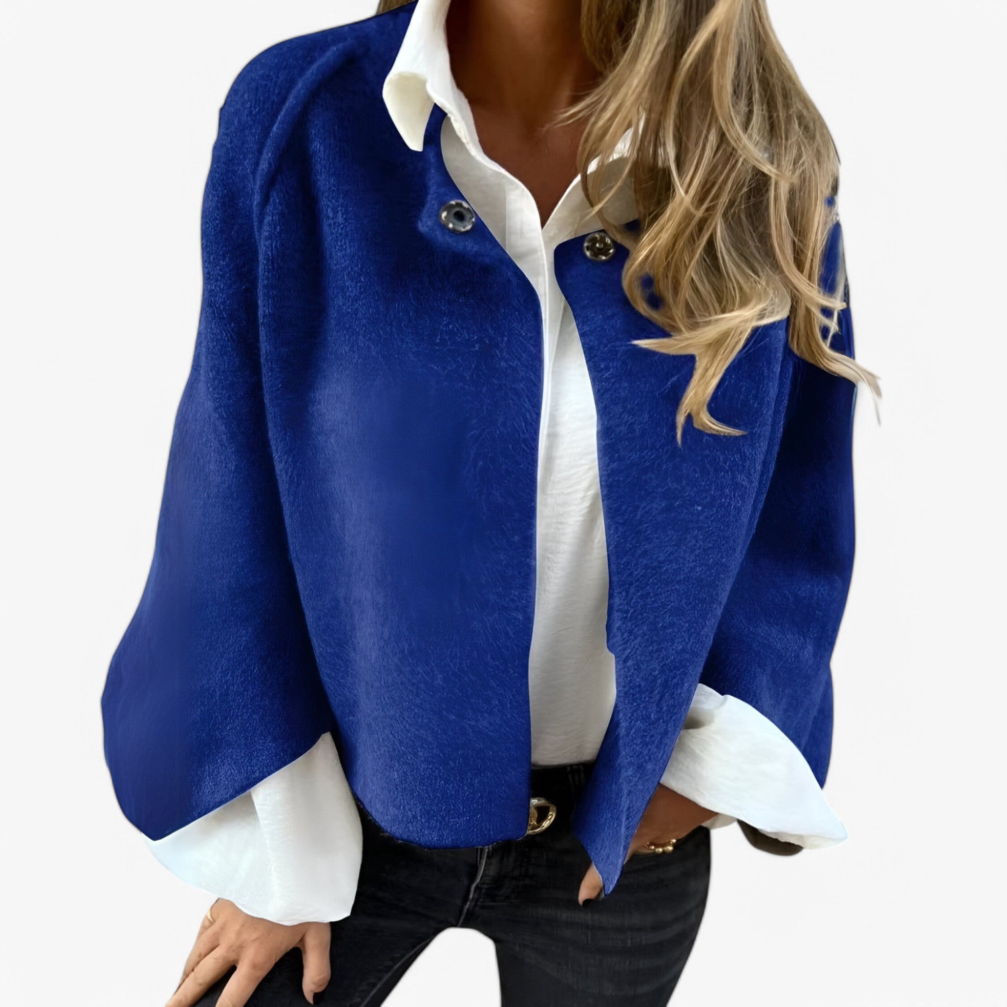 Sophia | Cashmerejakke - Blød og elegant - Blå - women's fashion - {{ product_tags }