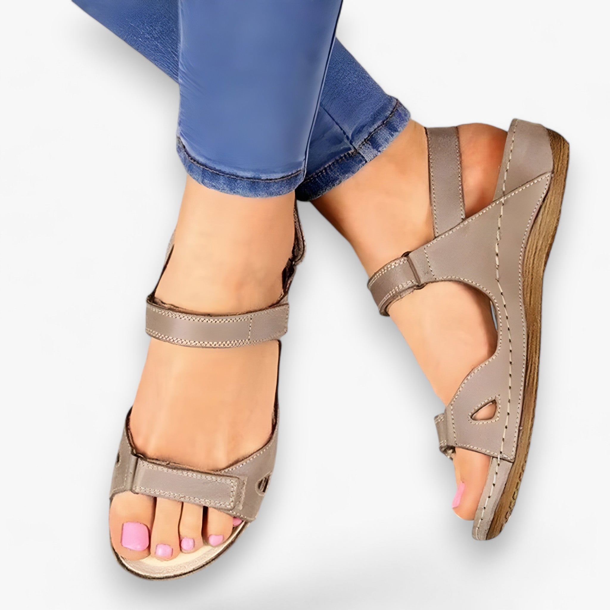 Premium™ | Ortopædiske sandaler - Grå - shoes - {{ product_tags }