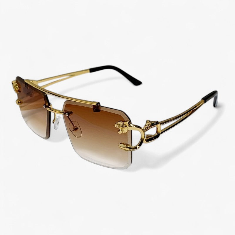 1 par moderigtige firkantede solbriller uden ramme til mænd - - men's fashion - {{ product_tags }