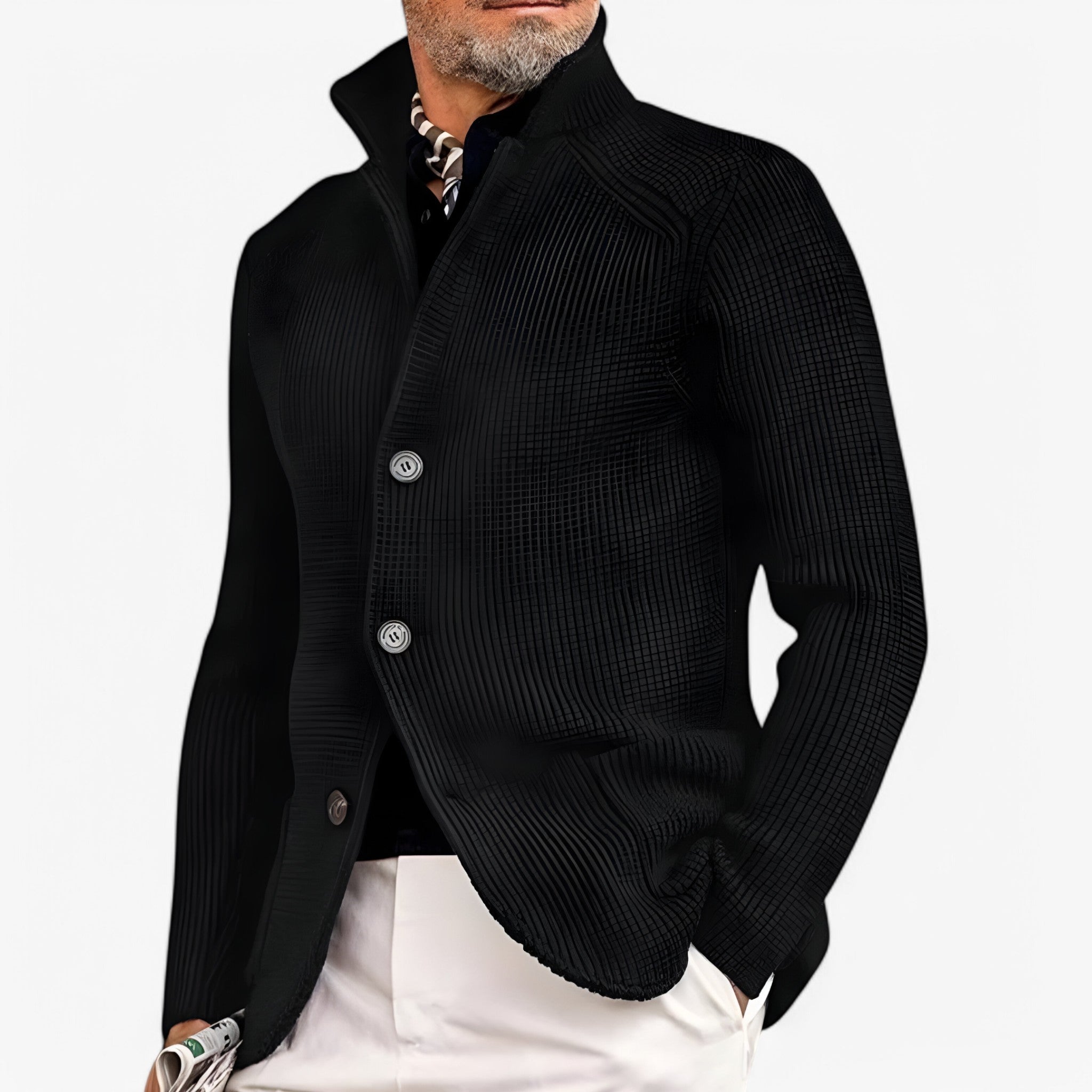 Willie | Strikket Jakke - Sort - women's fashion - {{ product_tags }