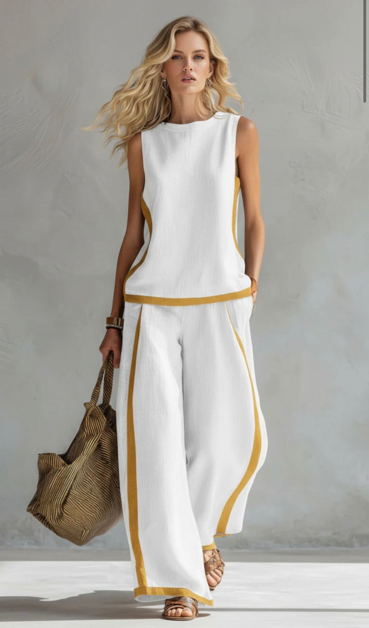 Shania™ Casual-Chic todelt sæt