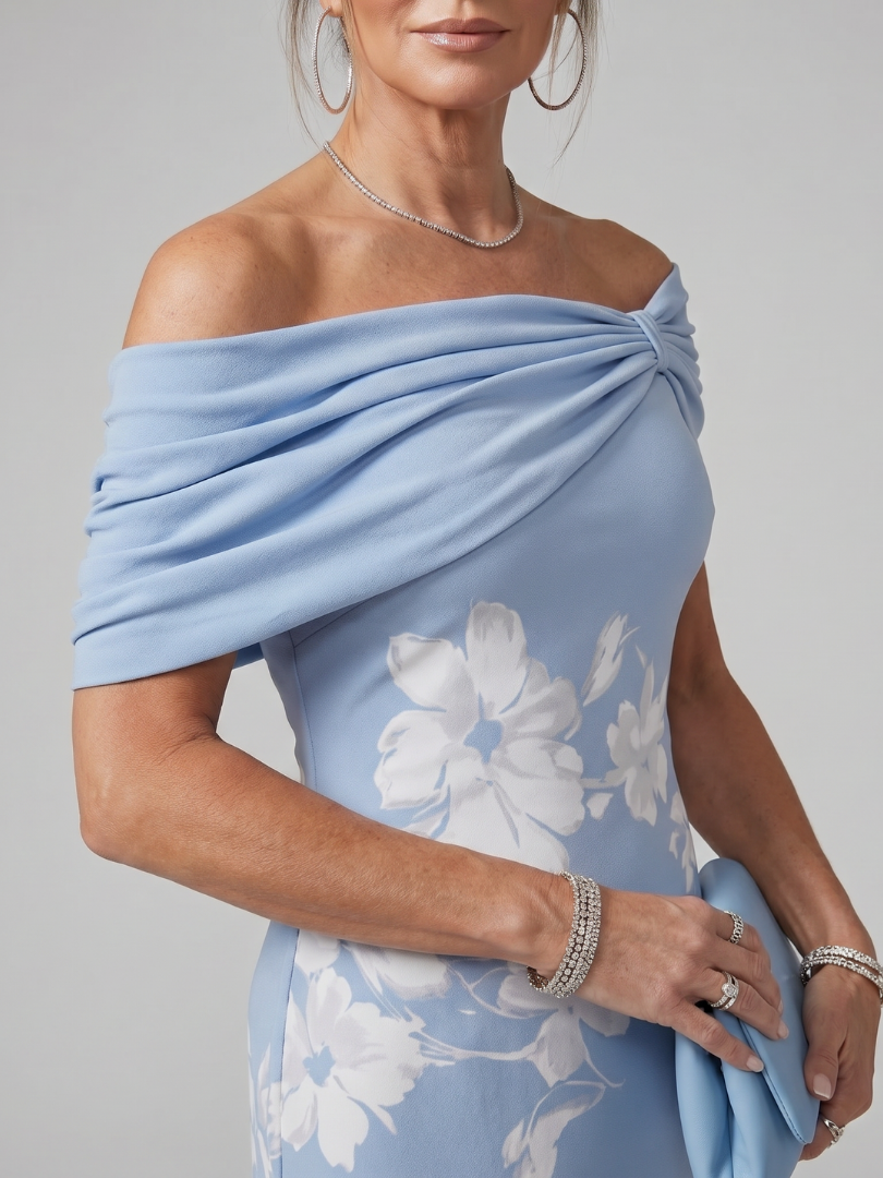 Evelina | Off Shoulder Midi-kjole