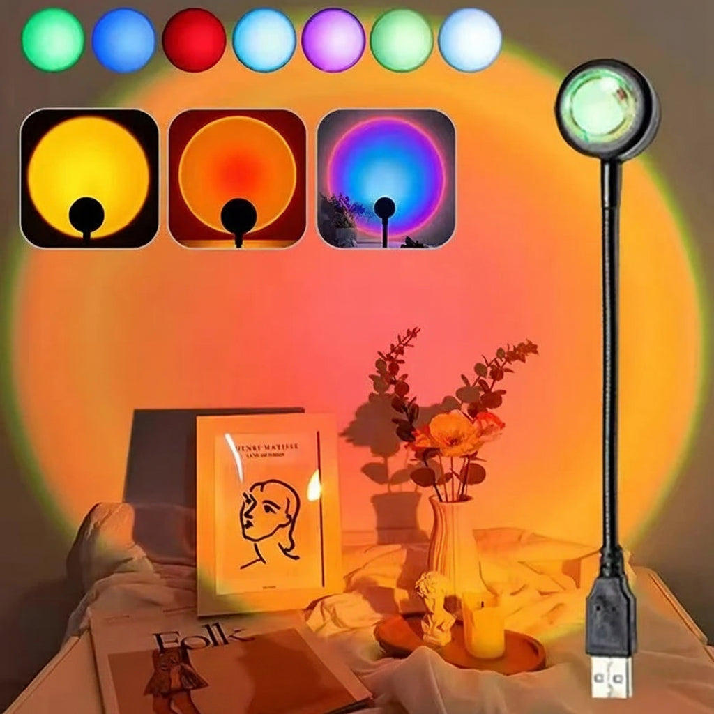 Solnedgang Projektionslampe – Regnbue Prisme Stemningslys - - Projection Ambient Lamp - {{ product_tags }