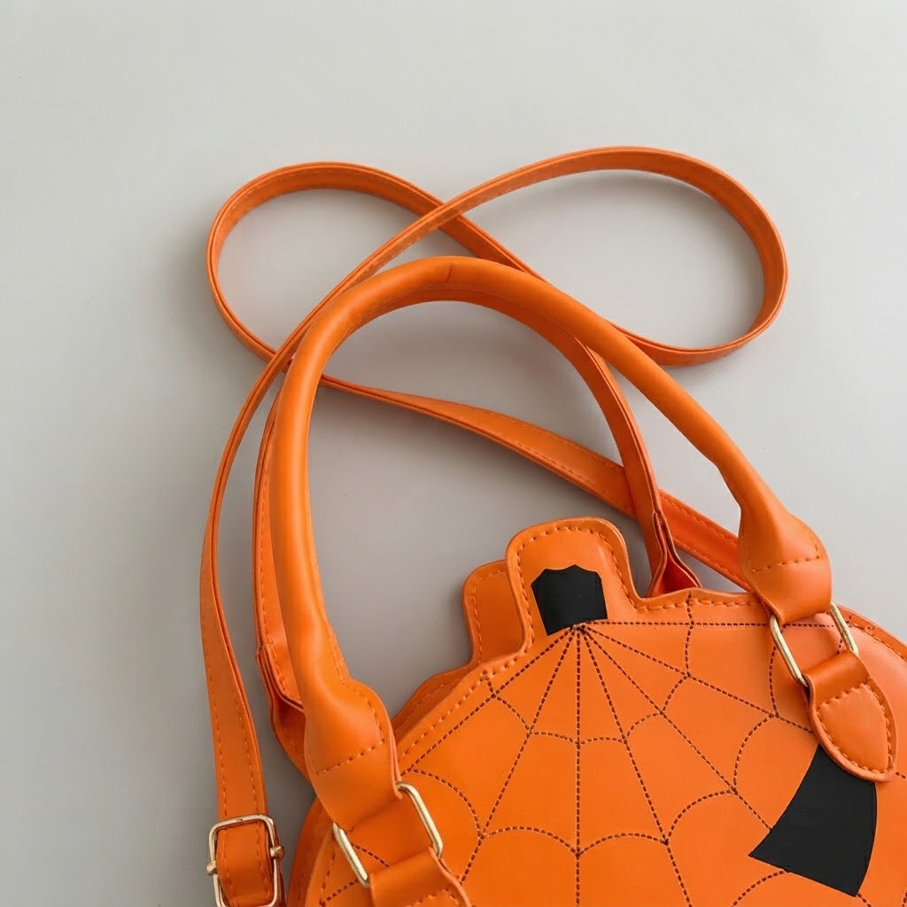 Græskar Håndtaske i Kunstlæder - Halloween Accessory