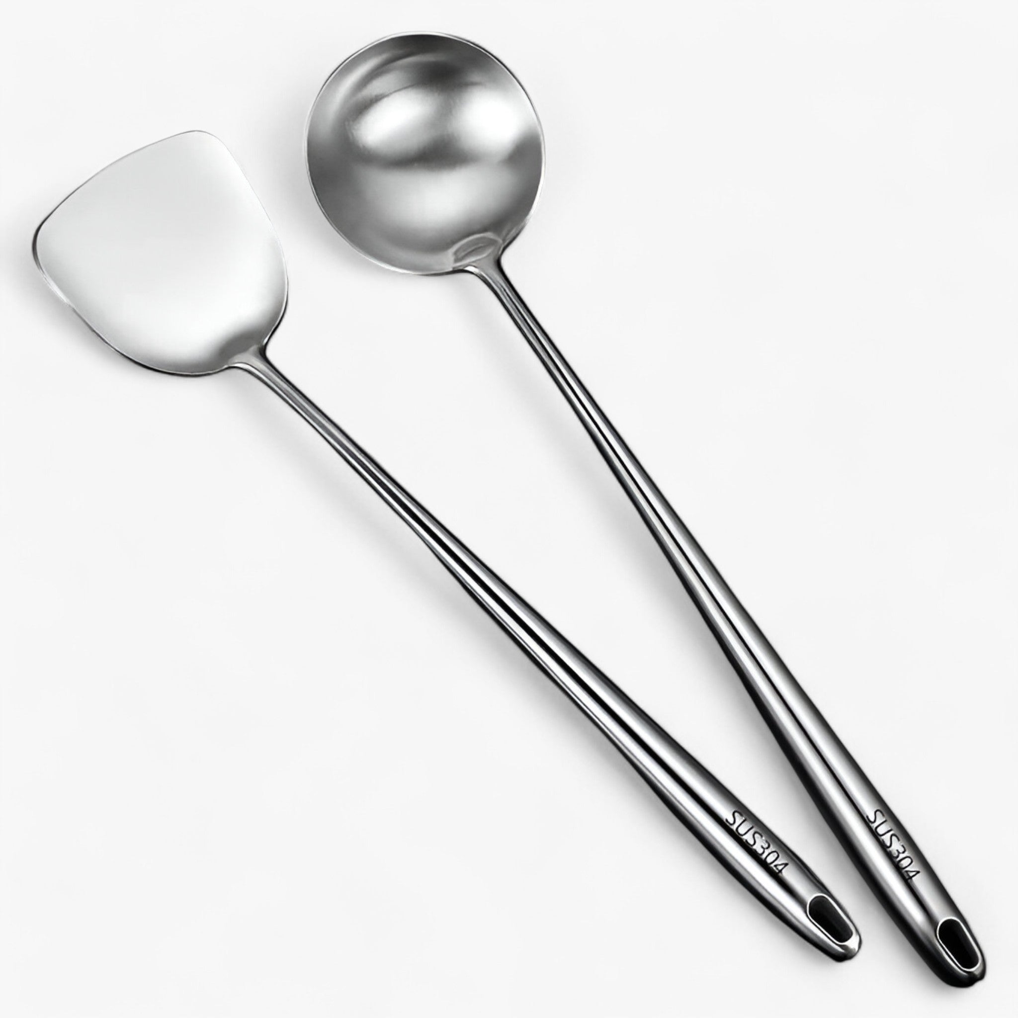 Rustfrit køkkenudstyr | Pålideligt, alsidigt kogegrej - Ske + Suppe ske - house & garden - {{ product_tags }