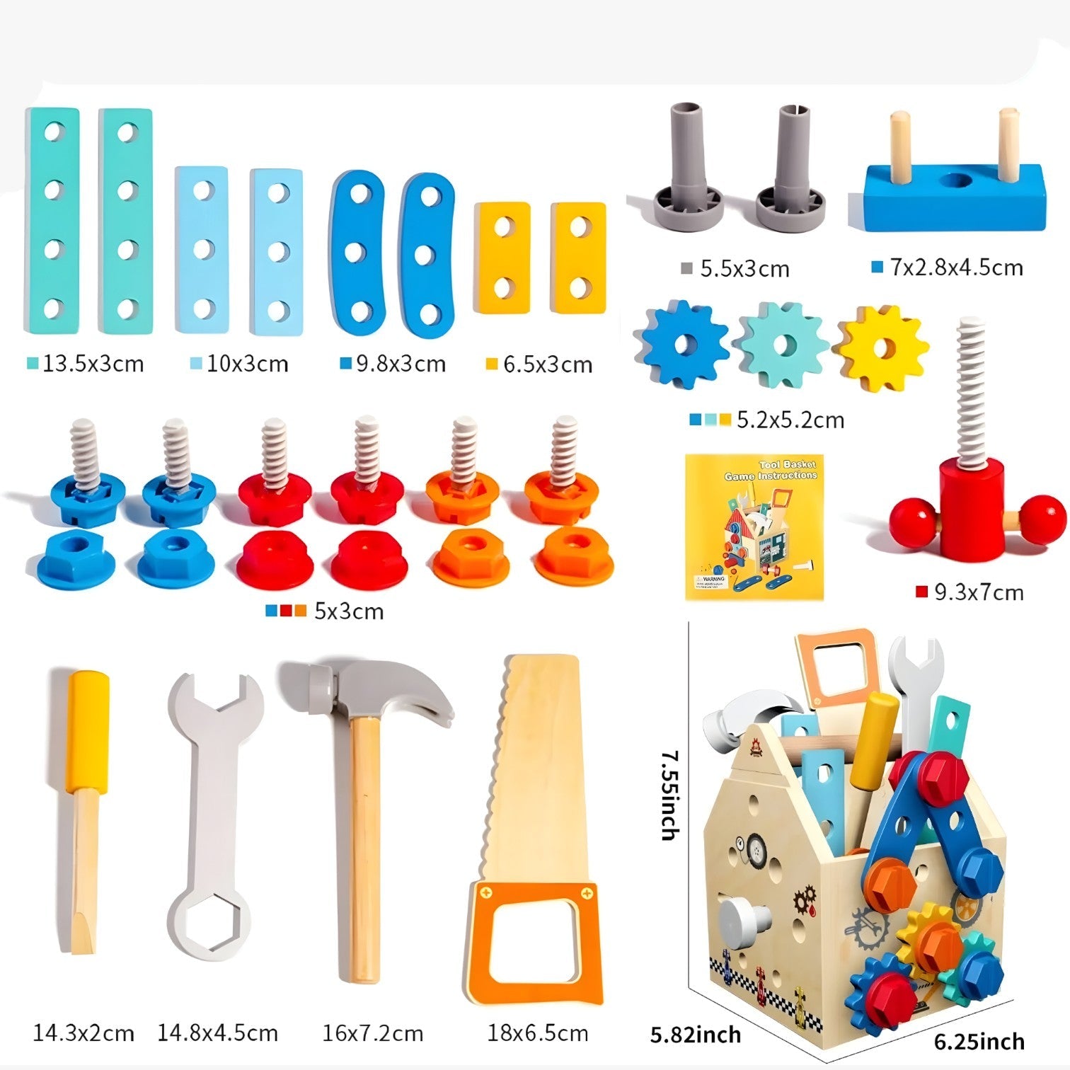 Emma | Træ værktøjskasse – Læring & Leg i Ét - - baby - {{ product_tags }