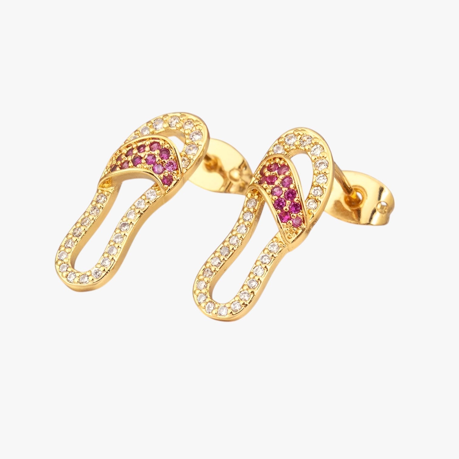 Kendra | Elegante Zircon Øreringe – Strålende glans, tidløs charme - Roserød - women's fashion - {{ product_tags }