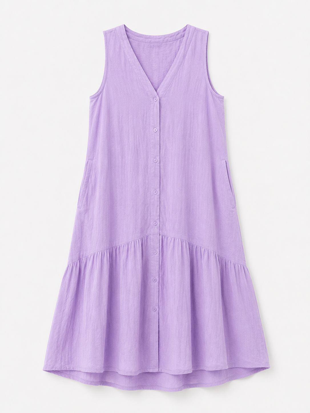 Royce | Fließendes ärmelloses Strandkleid