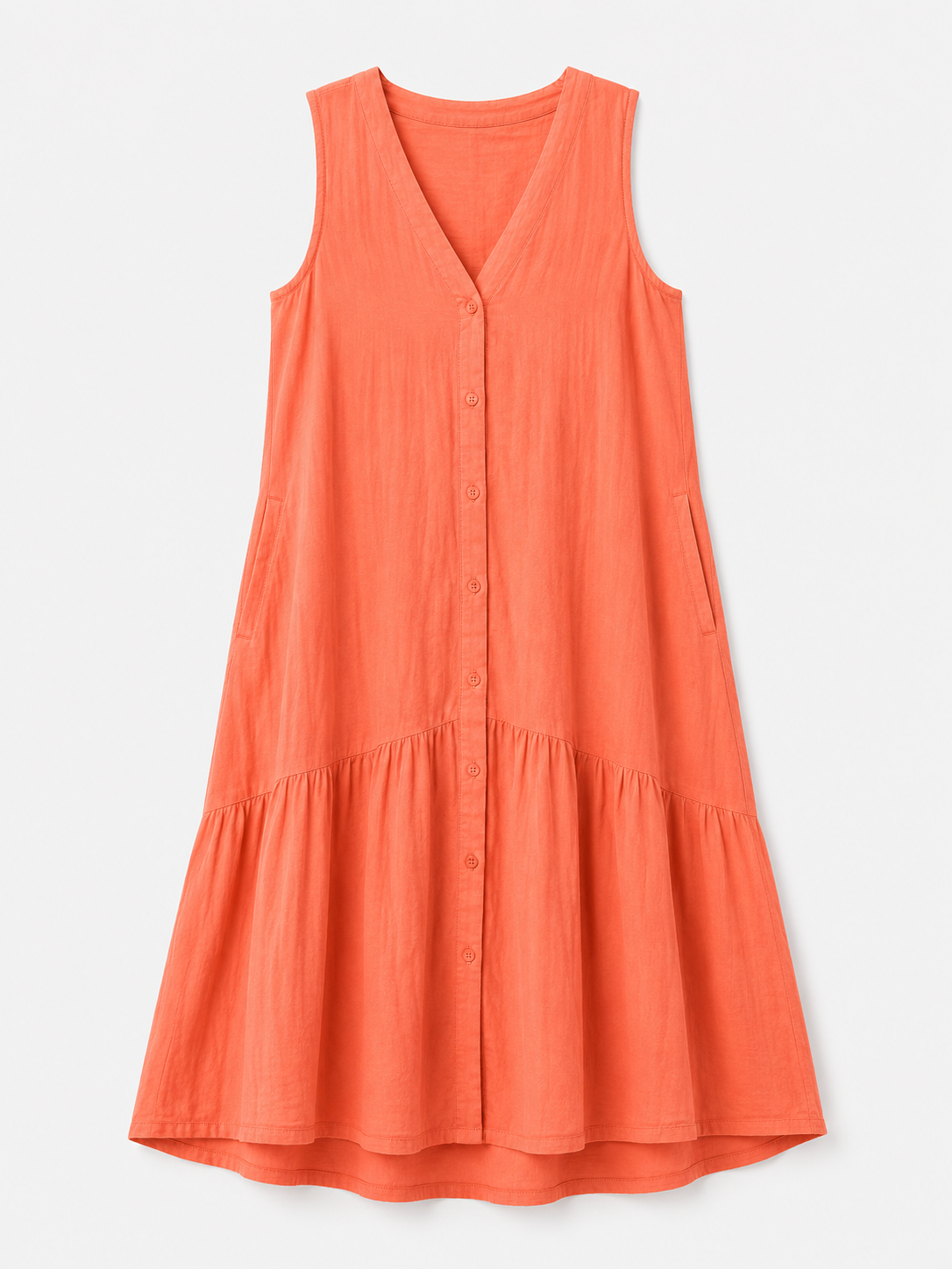 Royce | Fließendes ärmelloses Strandkleid