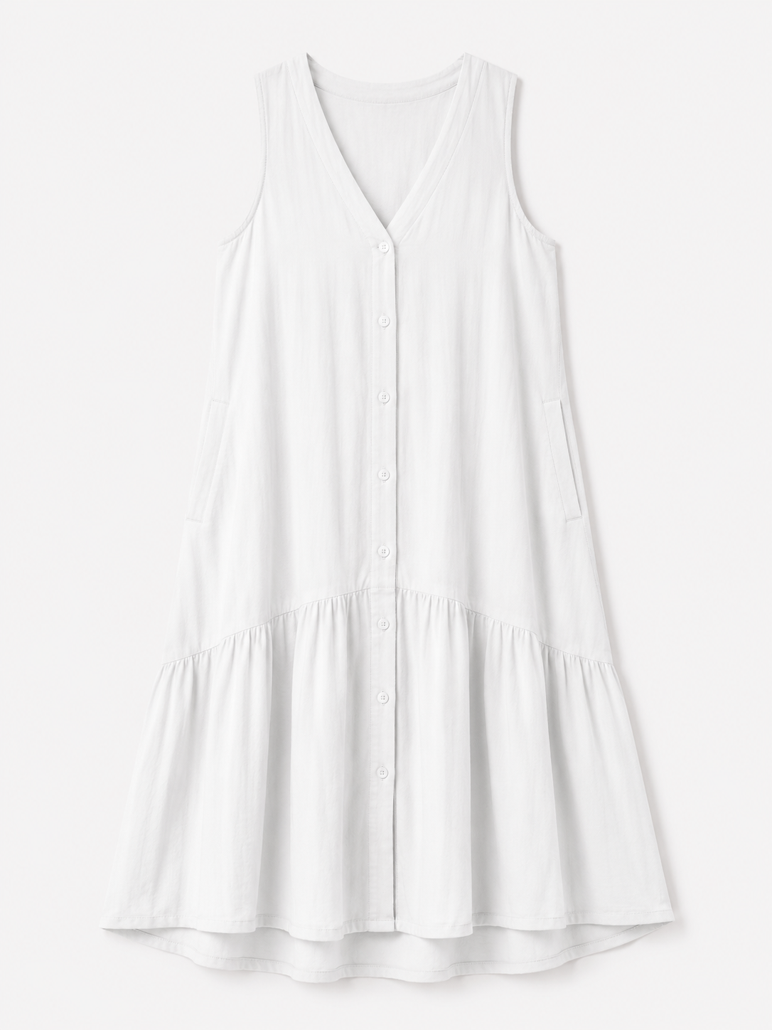 Royce | Fließendes ärmelloses Strandkleid