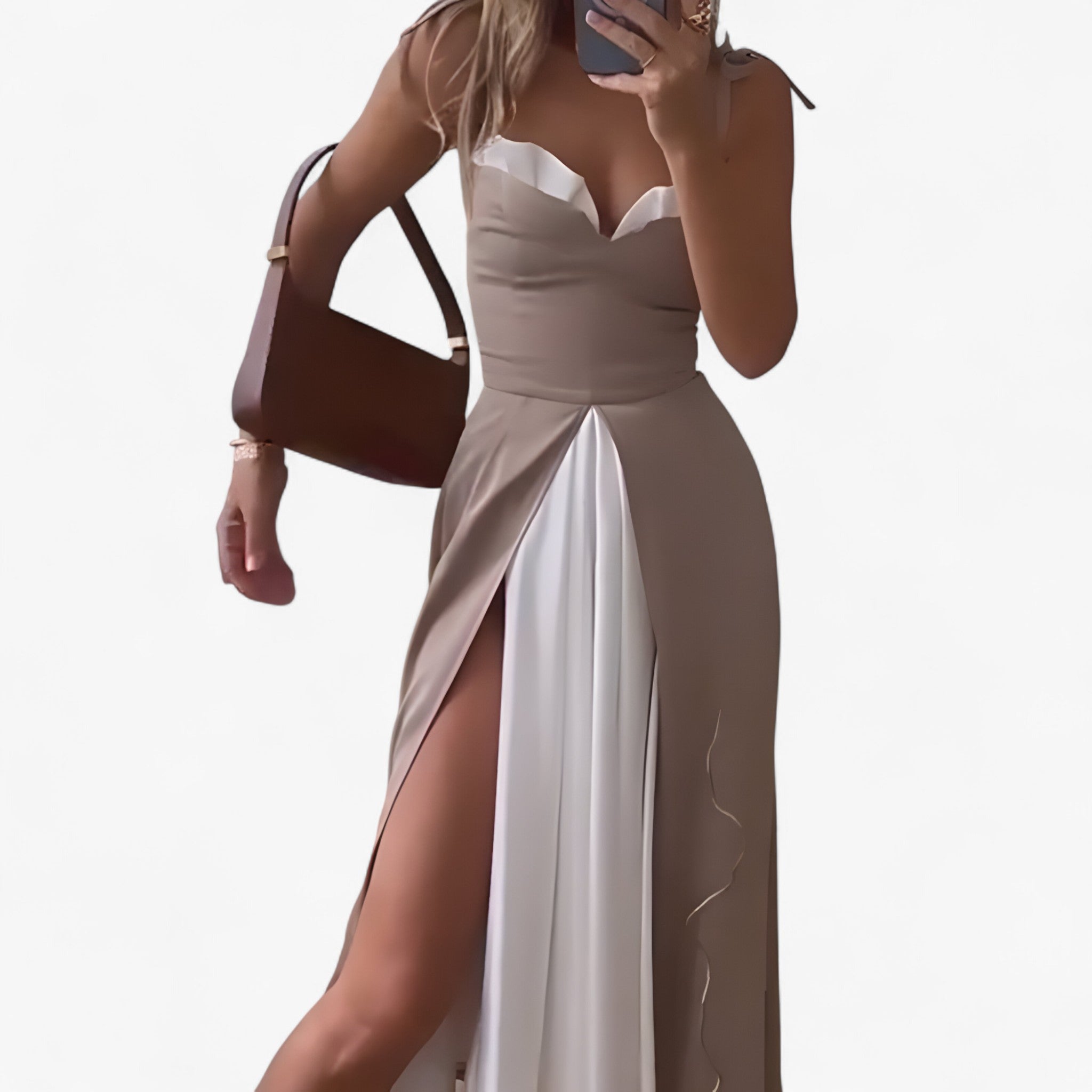 Beatrice | Kvinders Polyester Plisseret Kjole - - Kvinders Kjoler - {{ product_tags }