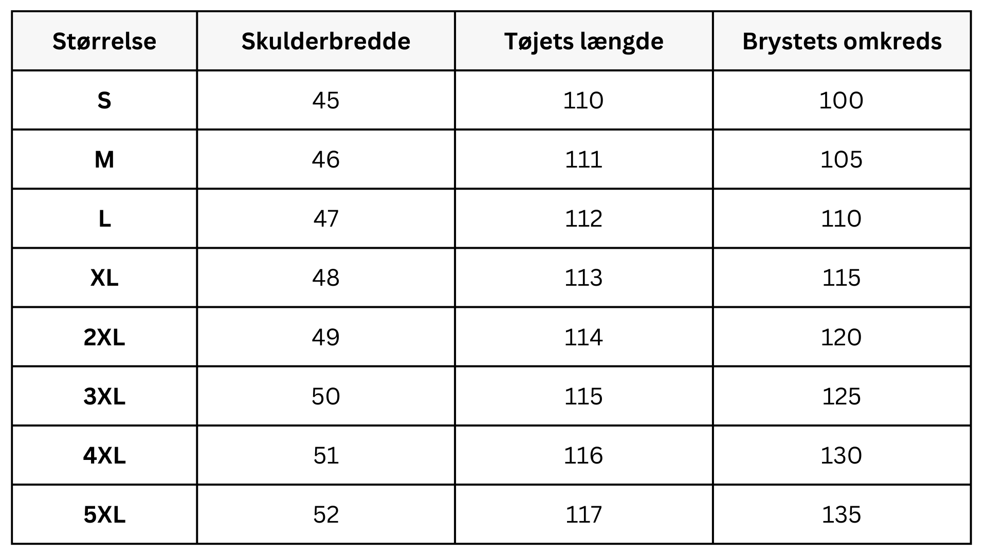 Size Guide