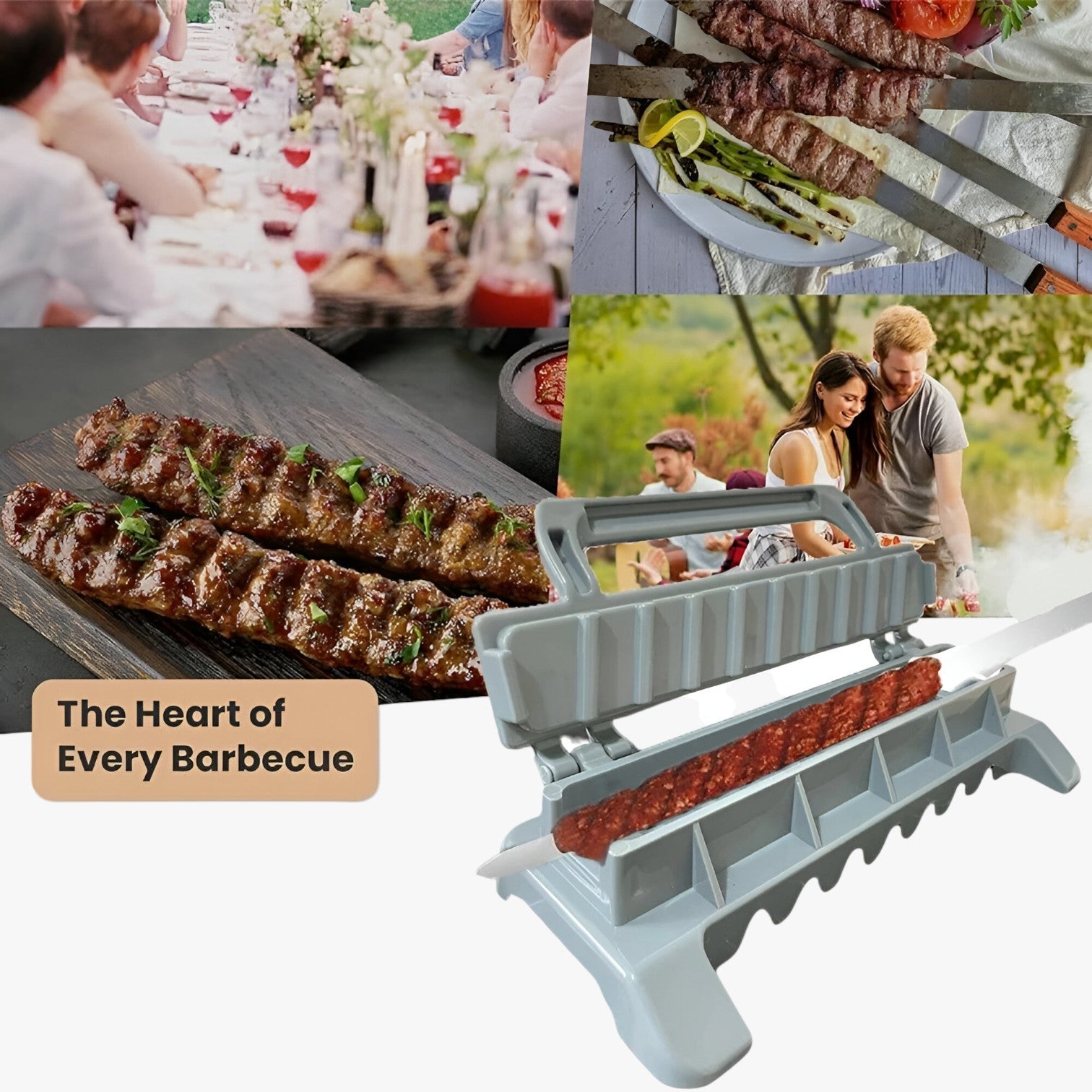 Leroy | BBQ Kebab Maker - Hurtige og Nemme Perfekte Spyd - - house & garden - {{ product_tags }