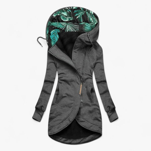 Amaya | Varm Vinterfrakke med Hætte – Blød Komfort til Kolde Dage - Grå - coats - {{ product_tags }