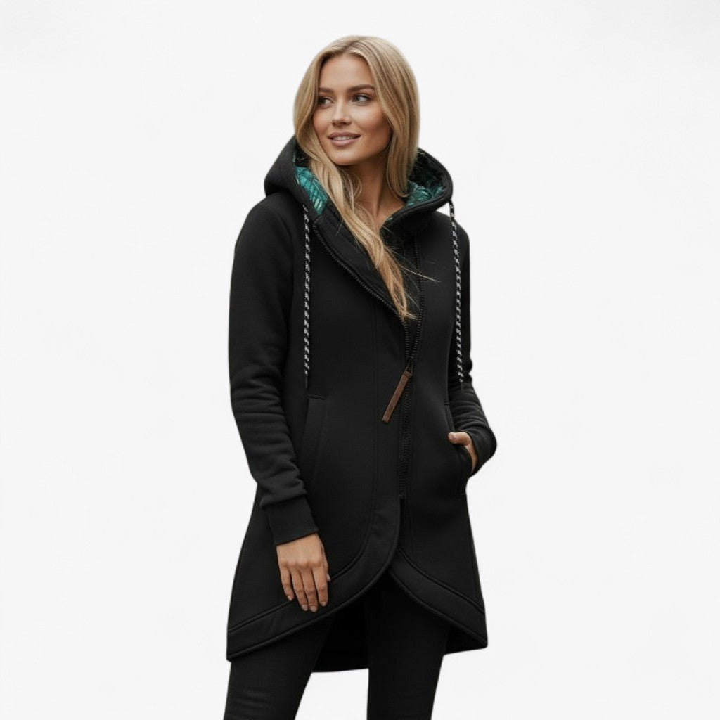 Amaya | Varm Vinterfrakke med Hætte – Blød Komfort til Kolde Dage - - coats - {{ product_tags }