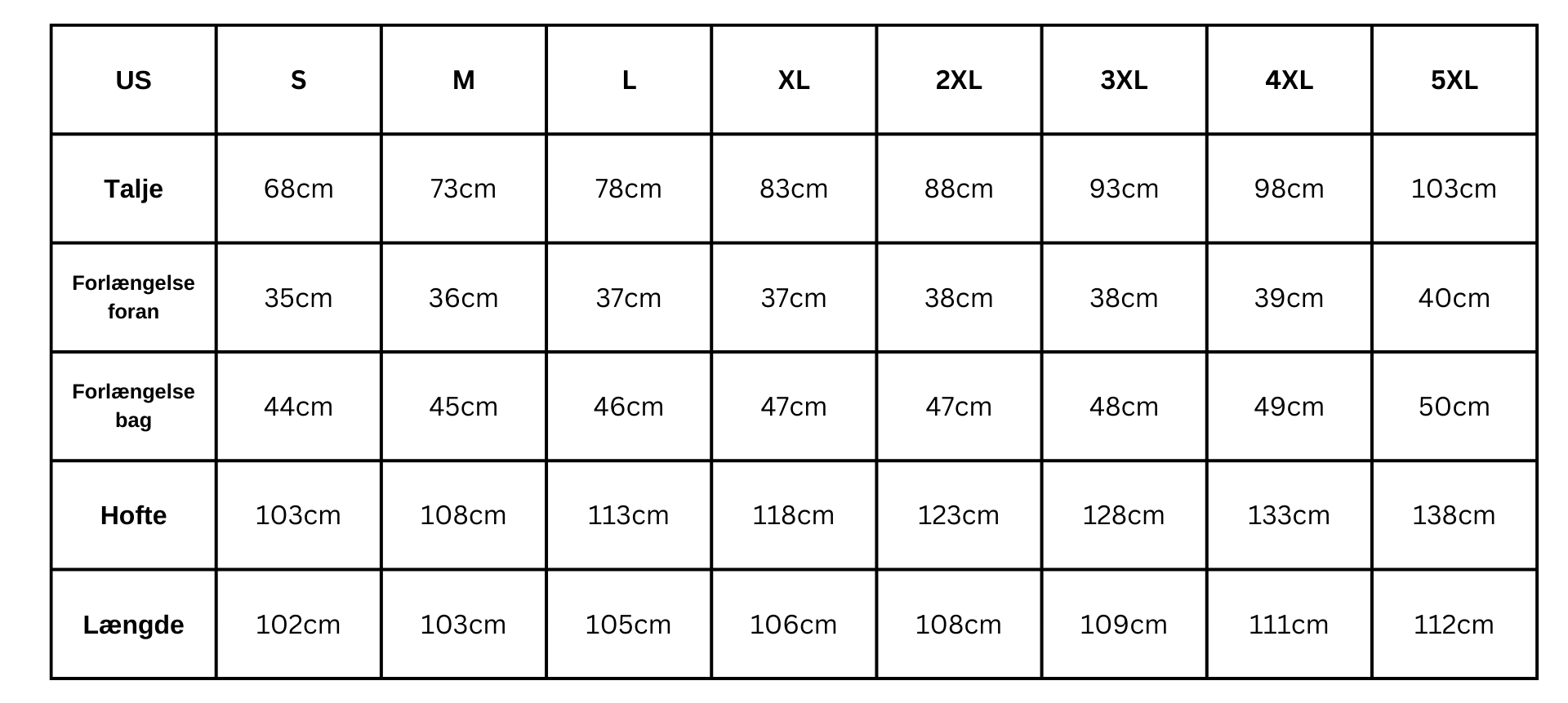 Size Guide