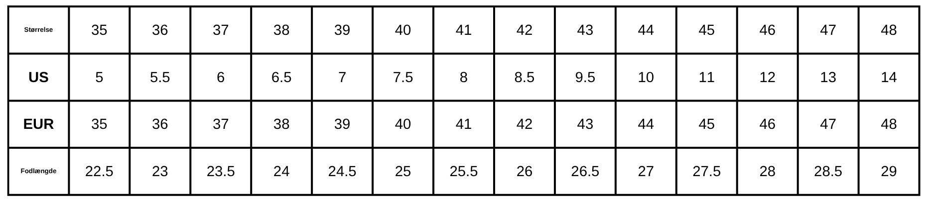 Size Guide