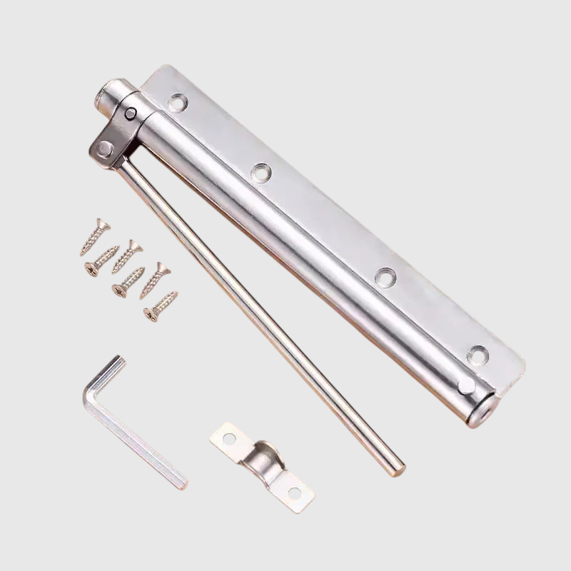 Dørlukker Hydraulisk til Indendørs Døre, Justerbar, Sølv/Sort - Sølv - Home Improvement > Hardware > Door Hardware > Door Closers