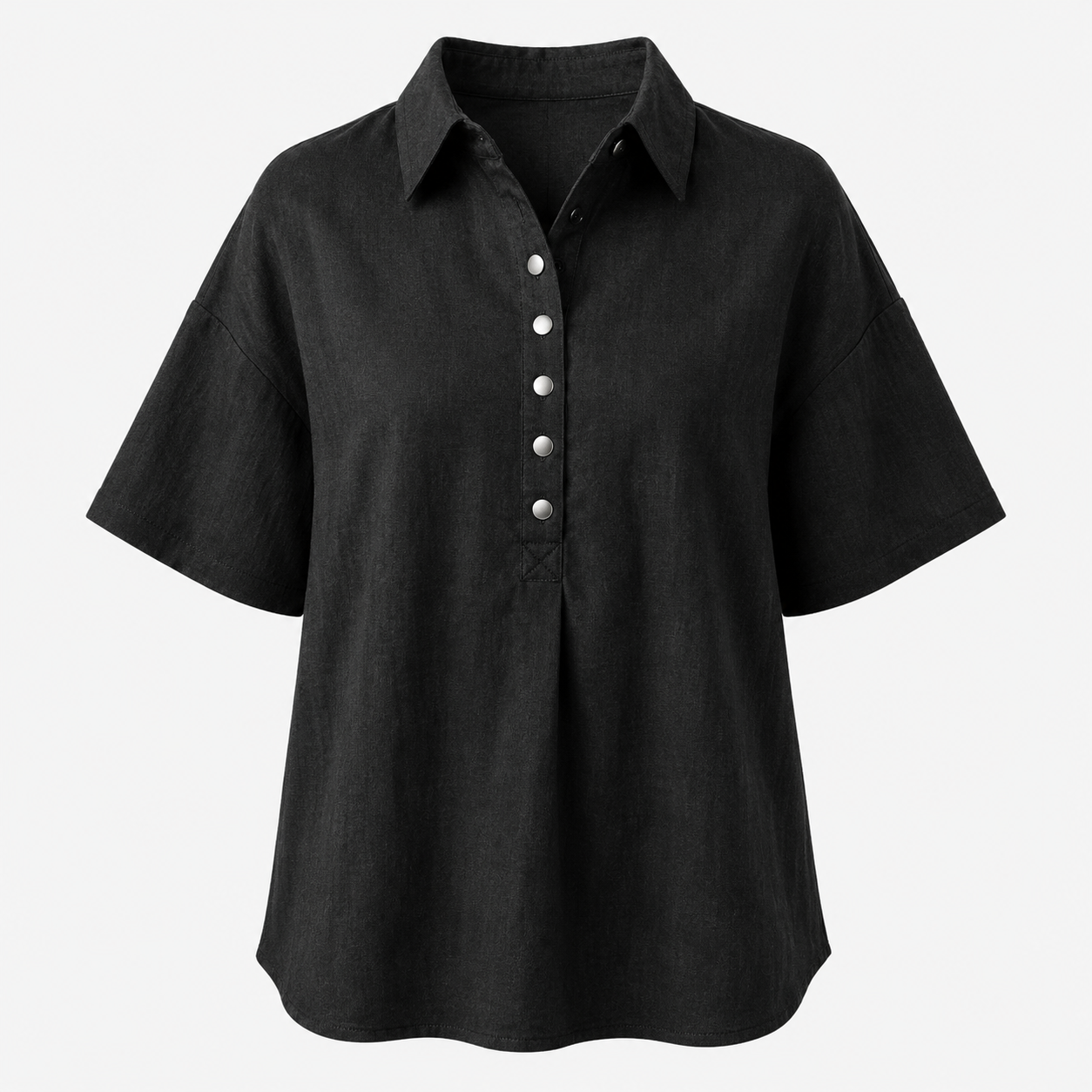 Ava | Collared Button-Up Blouse