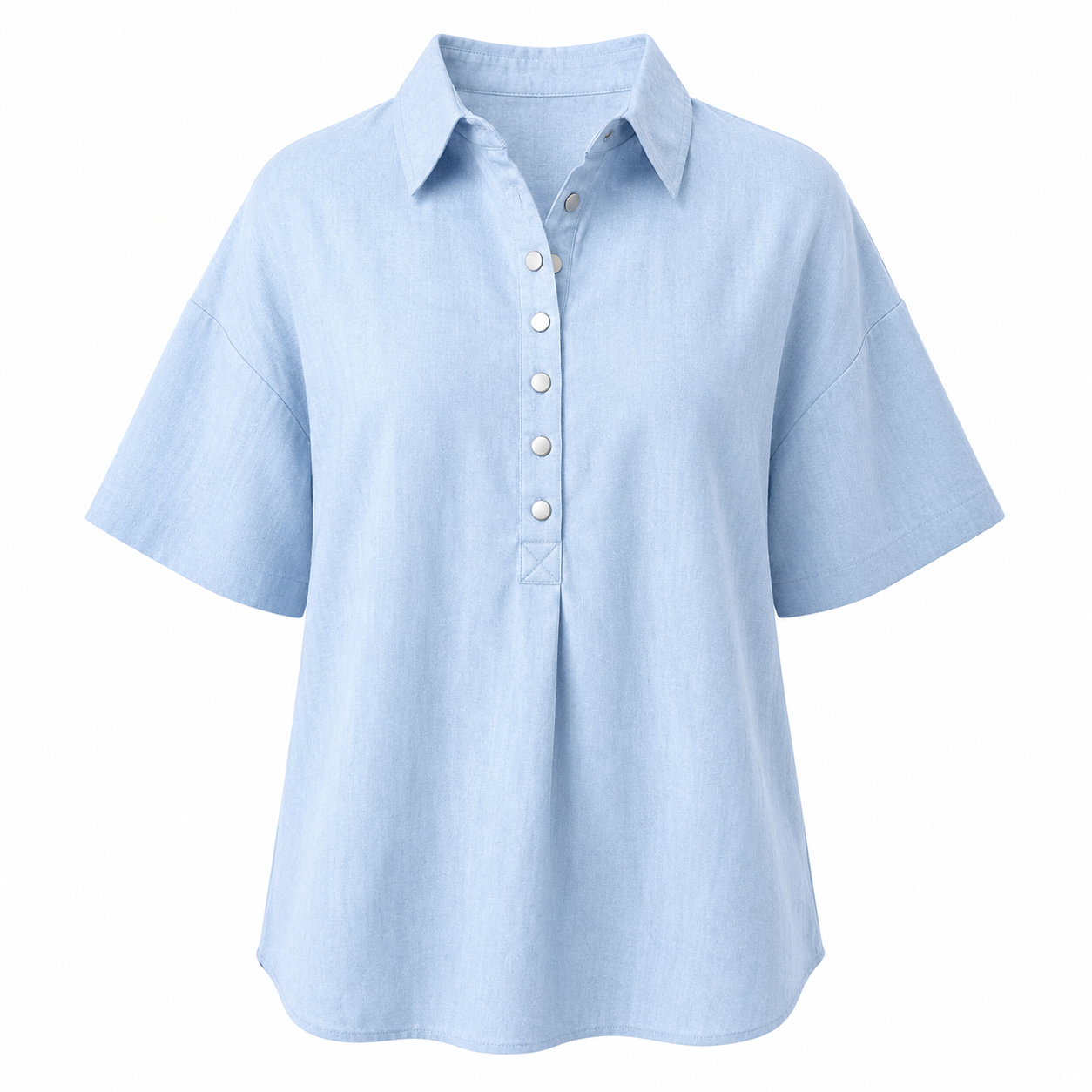 Ava | Collared Button-Up Blouse