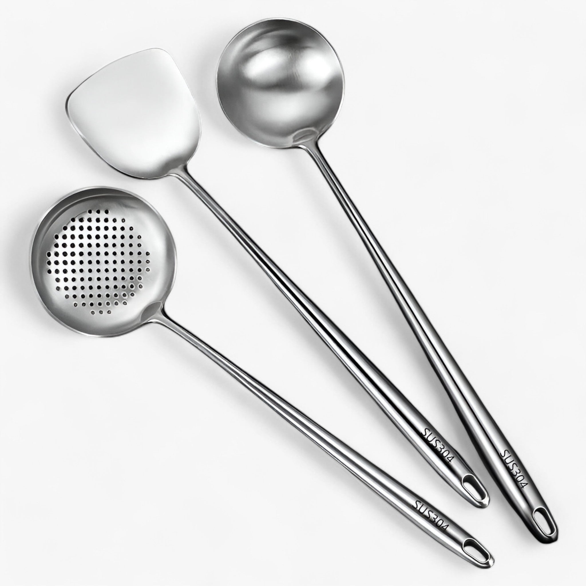 Rustfrit køkkenudstyr | Pålideligt, alsidigt kogegrej - Ske + Suppe ske + Skomager ske - house & garden - {{ product_tags }
