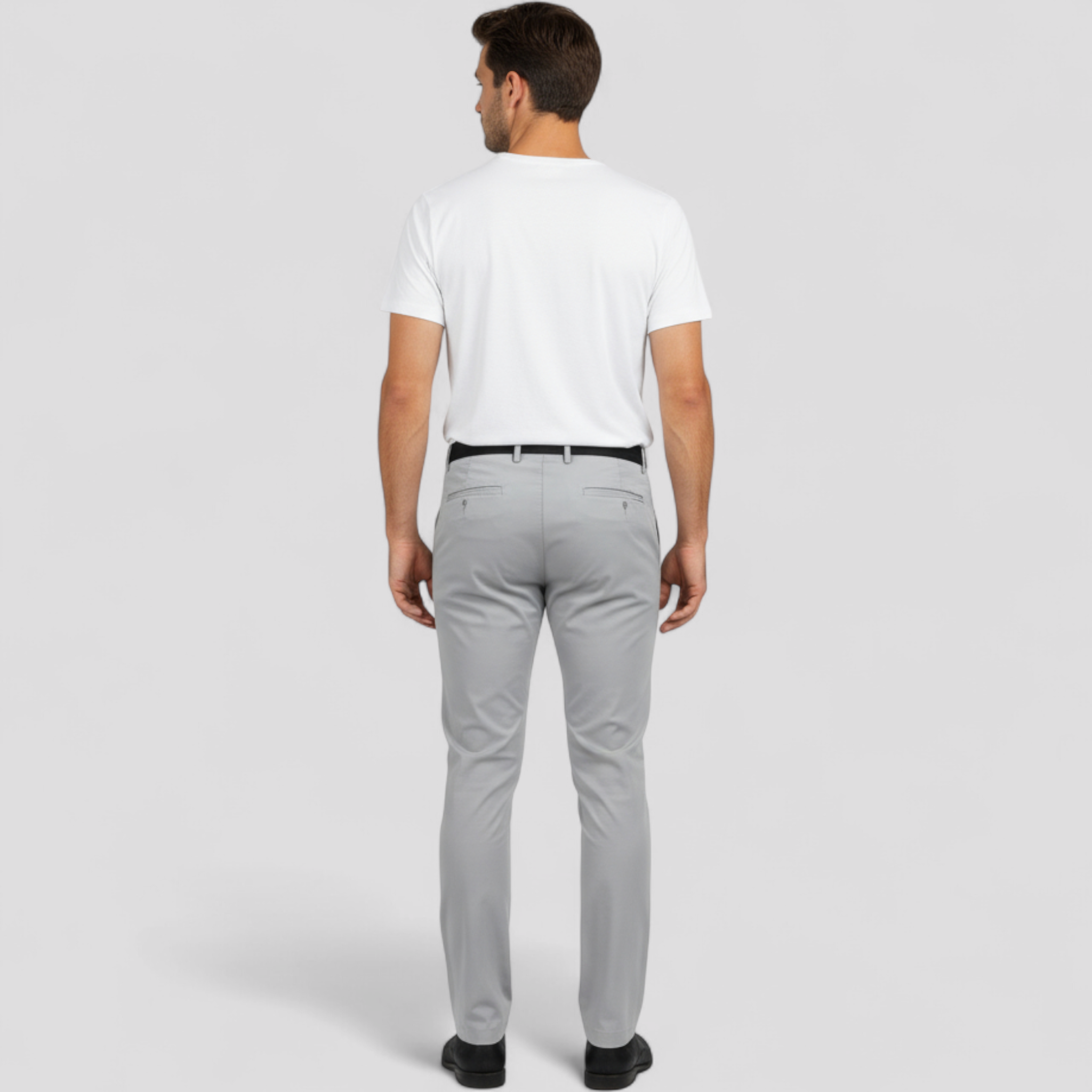 Piero | Herre Slim Fit Bukser med Elastisk Talje - - Bukser - {{ product_tags }