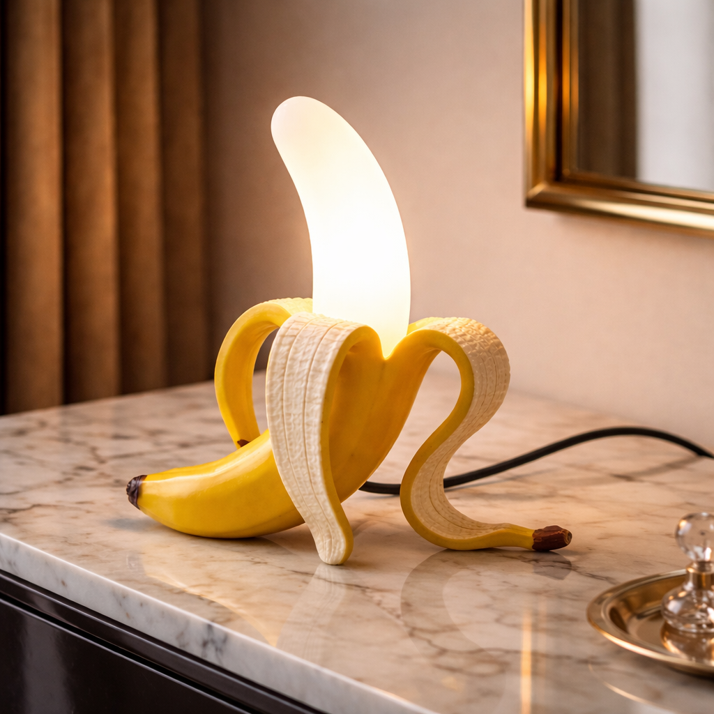 Art Deco Banan Bordlampe - Dekorativt Accentlys - - Home Decor - {{ product_tags }