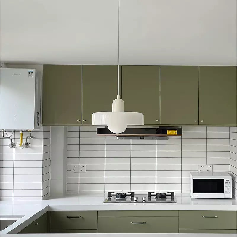Bauhaus-Stil Glaspendel med Ringskærm