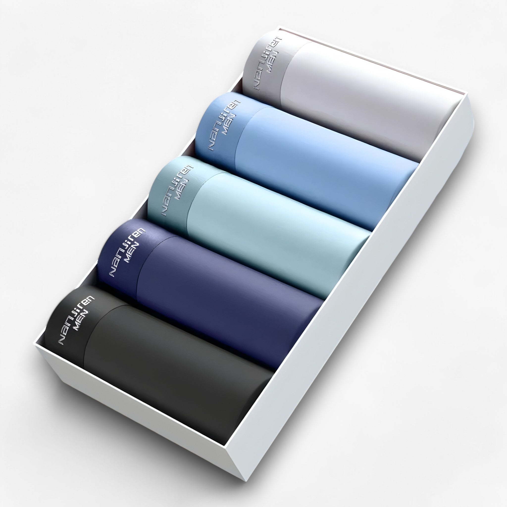 Leo | Herenslip - Åndbar og sømløs (5+5 gratis) - Sort-blå-grøn-lys blå-lys grå - Leo | Herenslip - Åndbar og sømløs (5+5 gratis)- €25 - {{ product_tags }