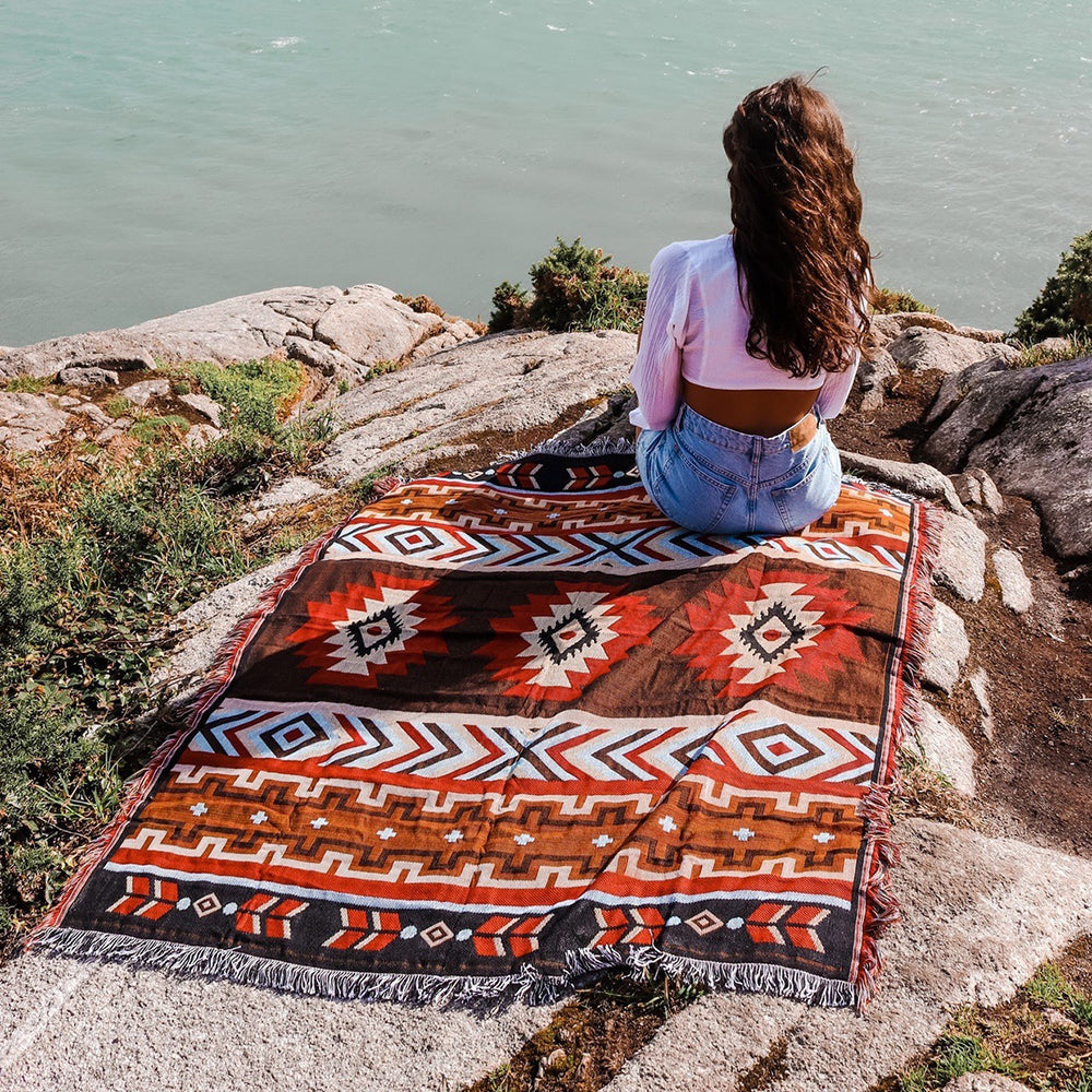 Boho Picnic Blanket | Et moderigtigt boheme-tæppe til dine udendørs aktiviteter - D - house & garden - {{ product_tags }