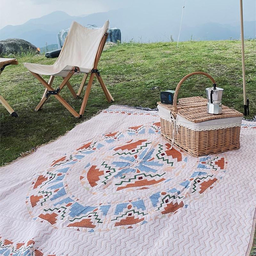 Boho Picnic Blanket | Et moderigtigt boheme-tæppe til dine udendørs aktiviteter - - house & garden - {{ product_tags }