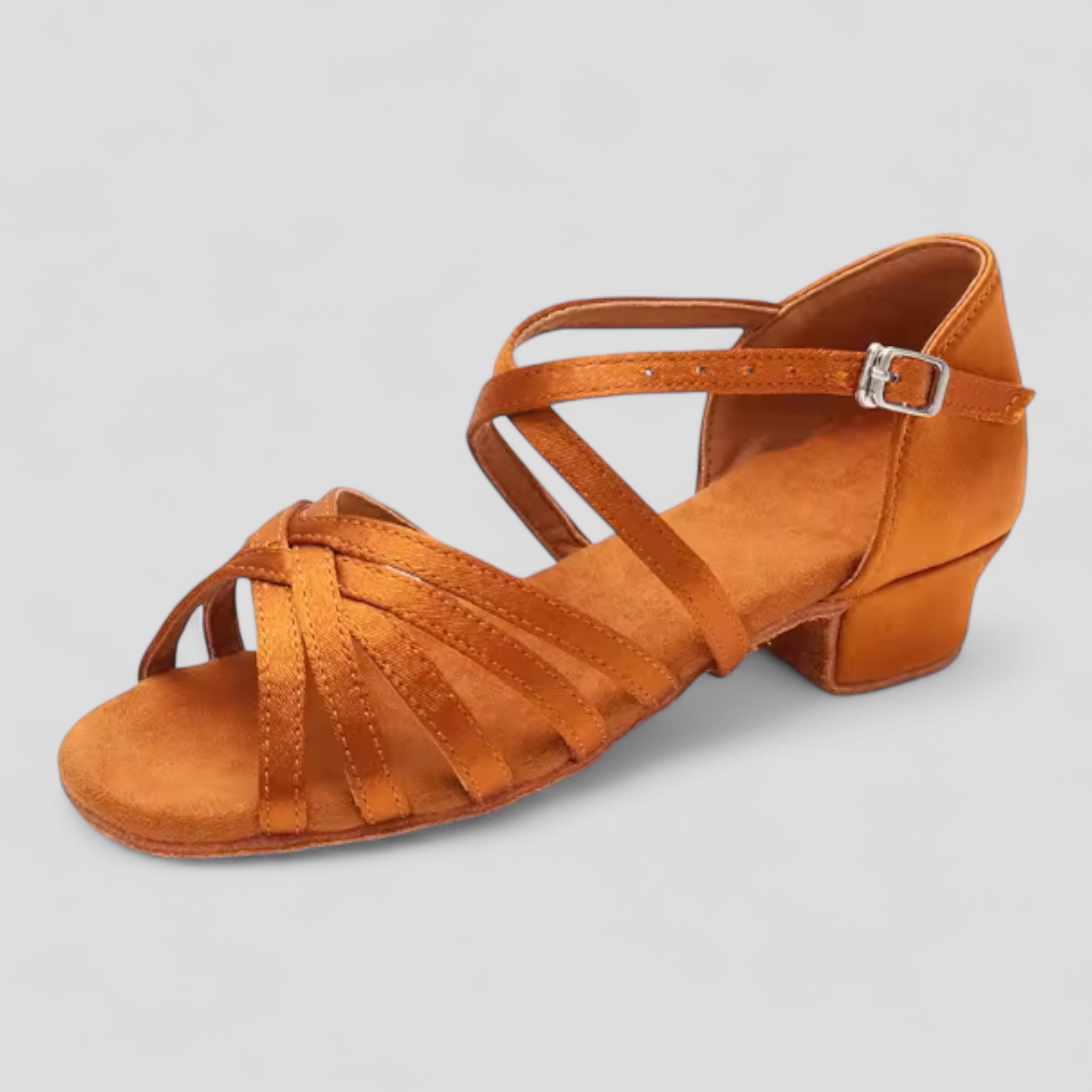 Daisy | Elegant dame blokhæl sandaler med stropper - Brun - Daisy | Elegant dame blokhæl sandaler med stropper - €25 - {{ product_tags }