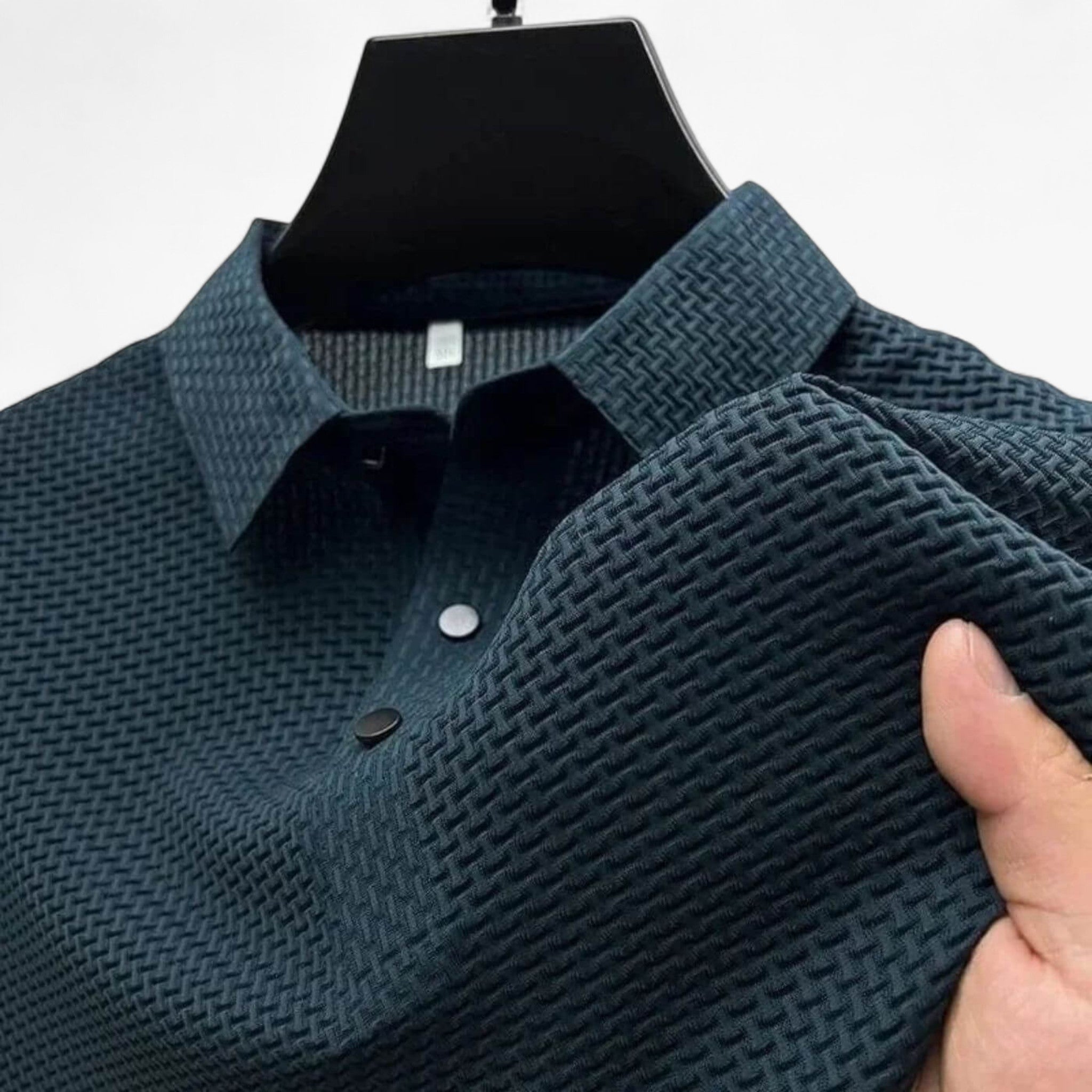 Bruno | Åndbar Polo - Blå - men's fashion - {{ product_tags }