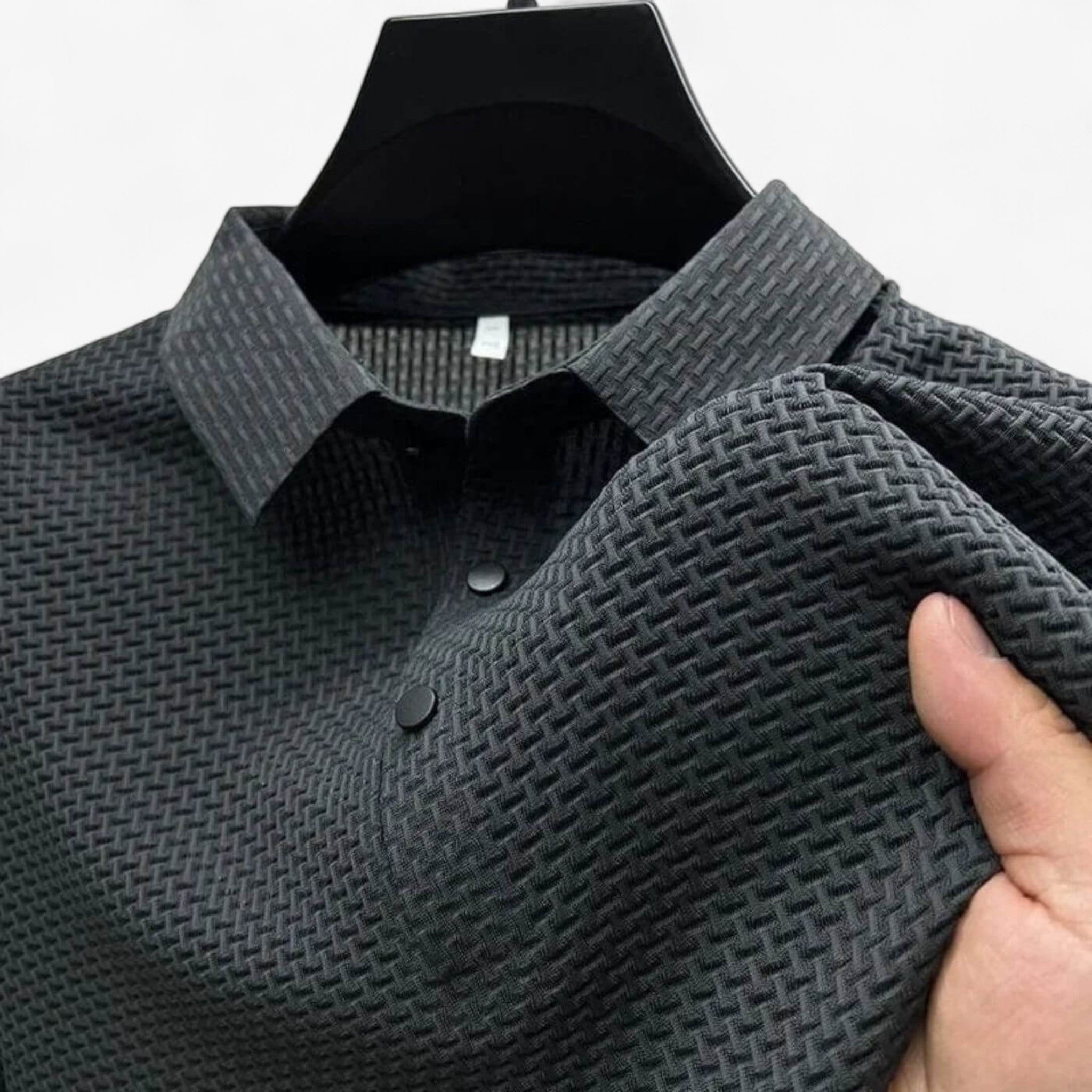Bruno | Åndbar Polo - Grå - men's fashion - {{ product_tags }