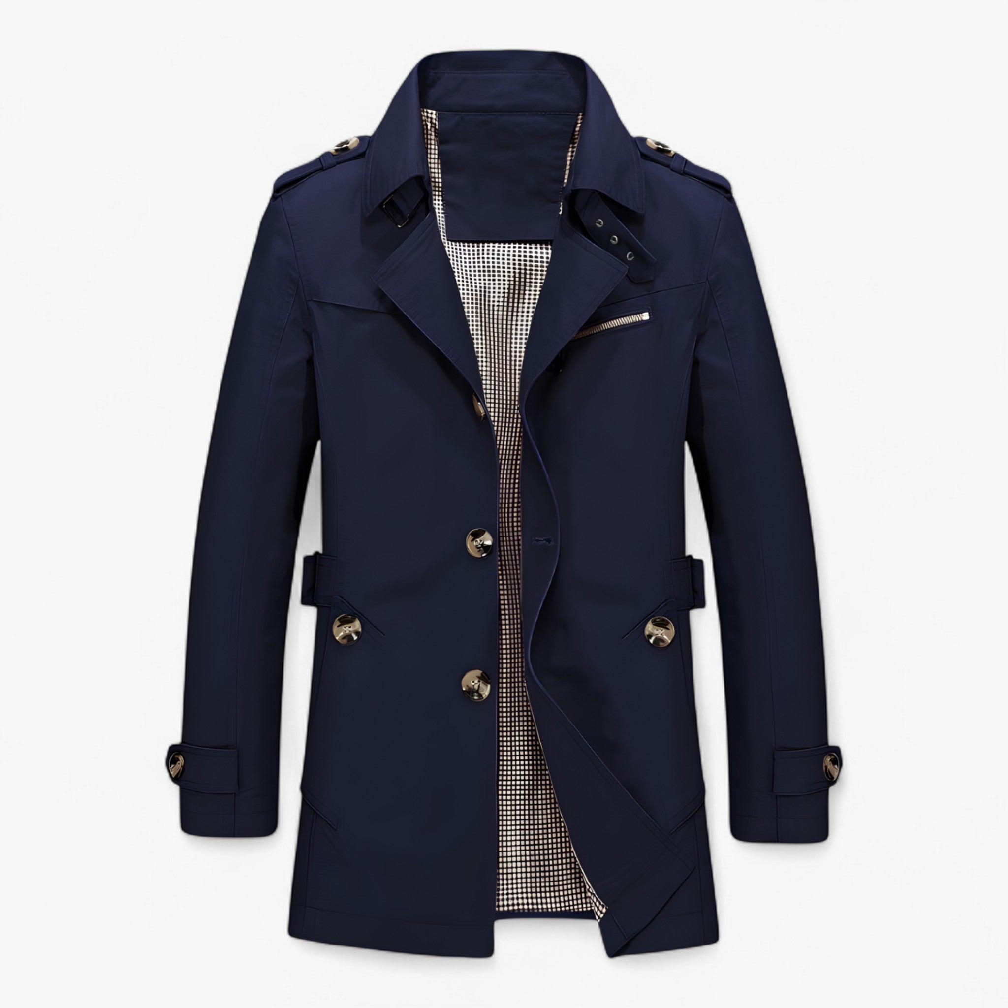 Jess | Bomuldsfrakke – Komfort og Stil i Ét - Blå - women's fashion - {{ product_tags }