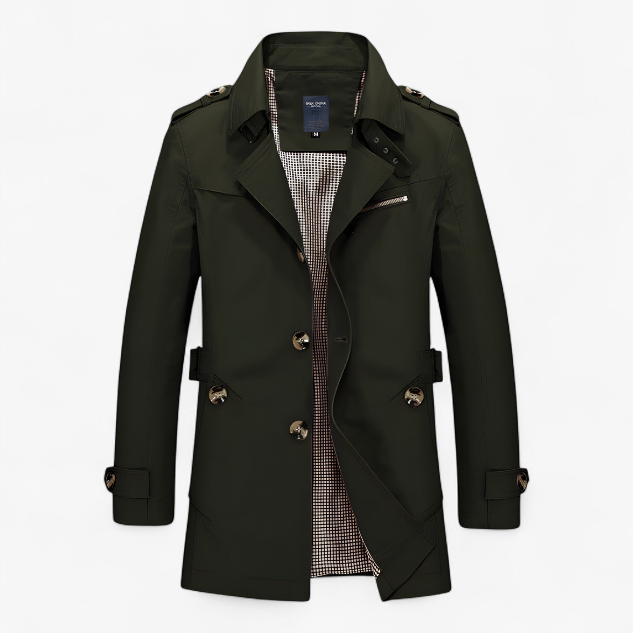 Jess | Bomuldsfrakke – Komfort og Stil i Ét - Militærgrøn - women's fashion - {{ product_tags }