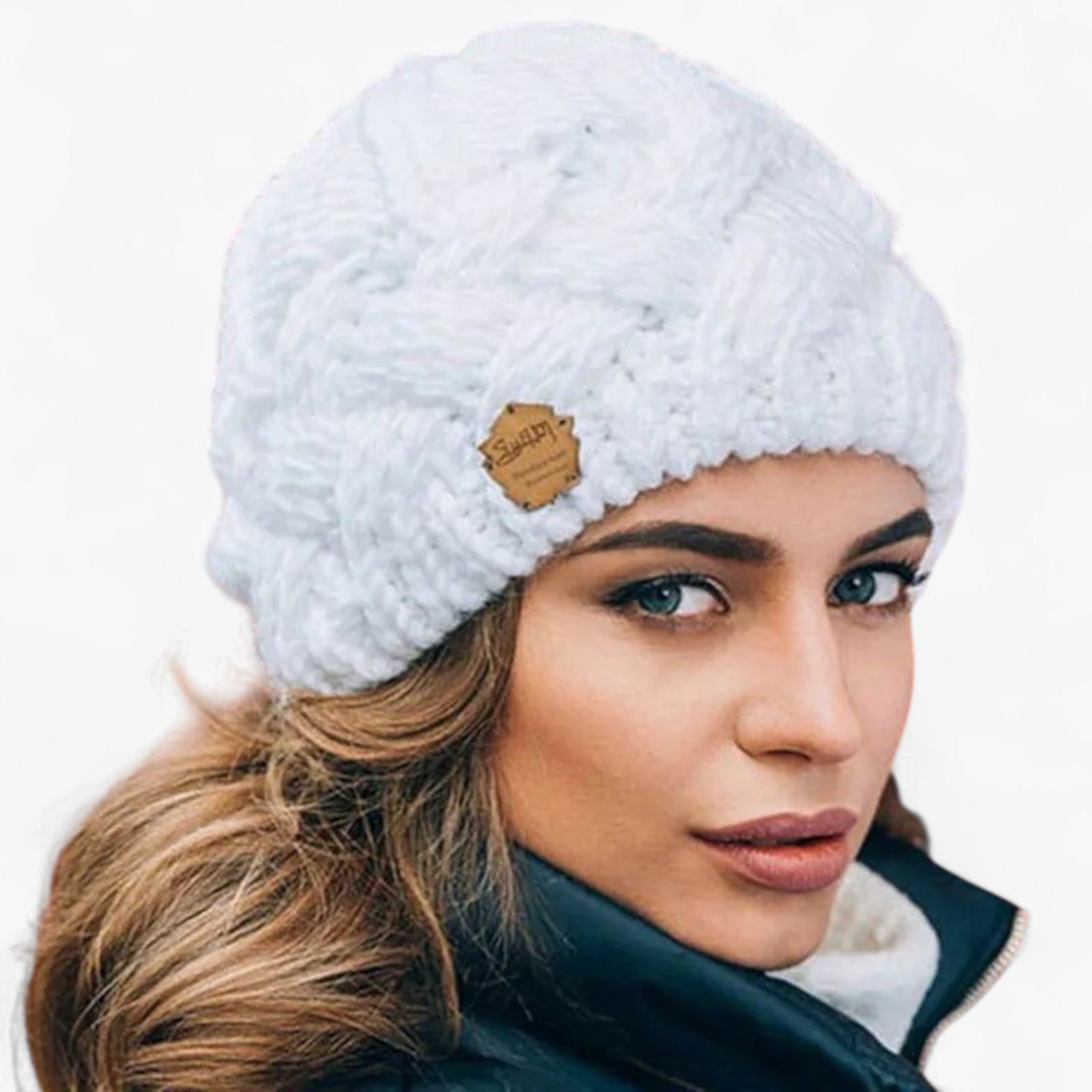 Cecelia | Blød og moderigtig strikket hue - Hvid - Hats - {{ product_tags }