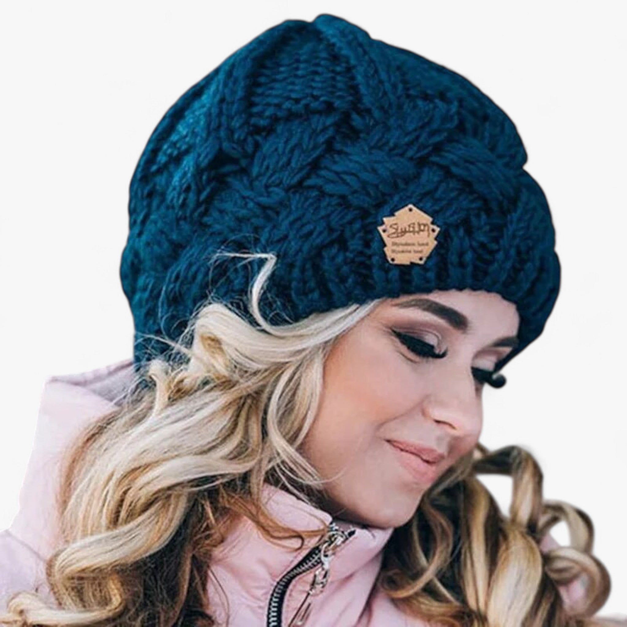 Cecelia | Blød og moderigtig strikket hue - Blå - Hats - {{ product_tags }