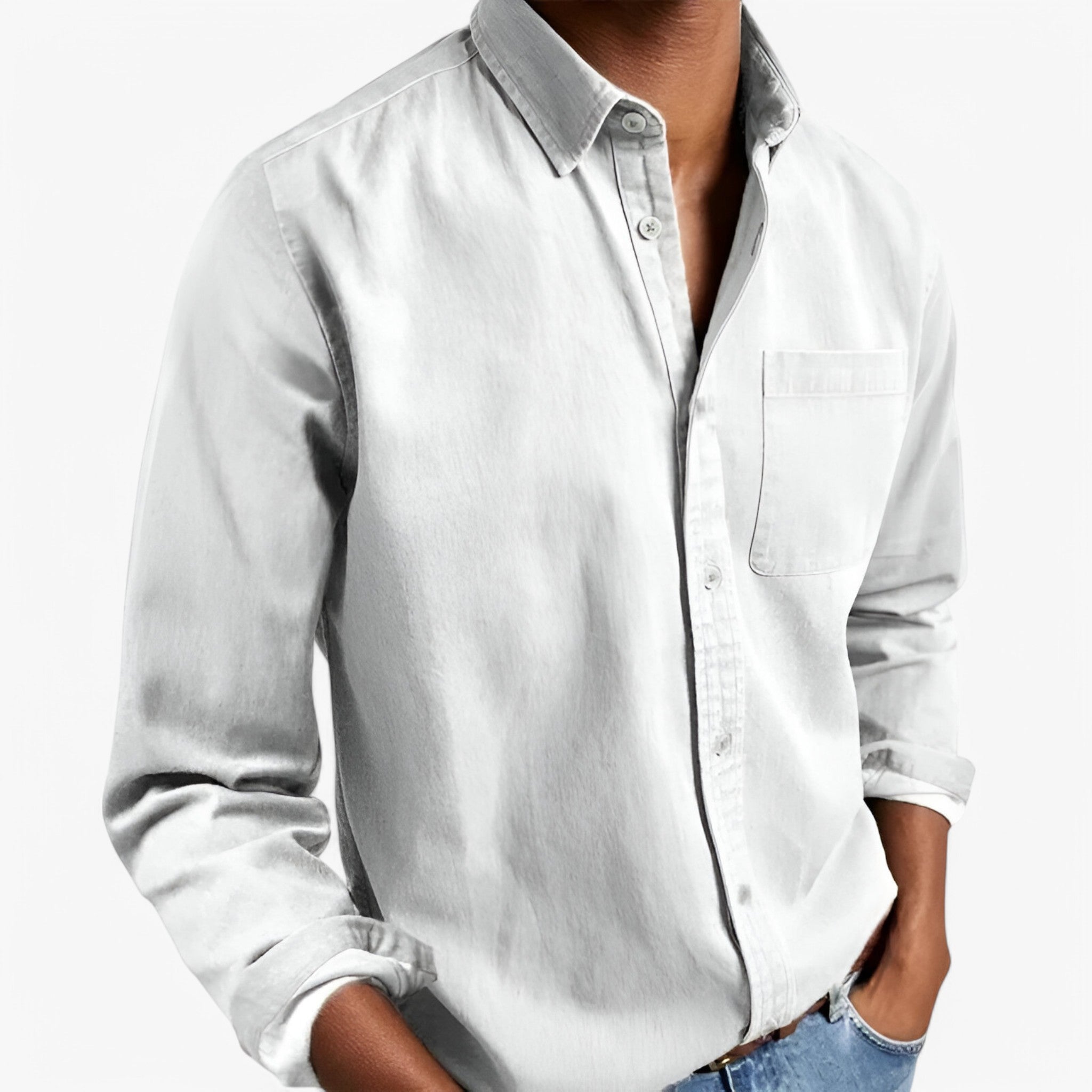 Rafael | Cargo skjorte - Elegant og holdbar - Hvid - men's fashion - {{ product_tags }