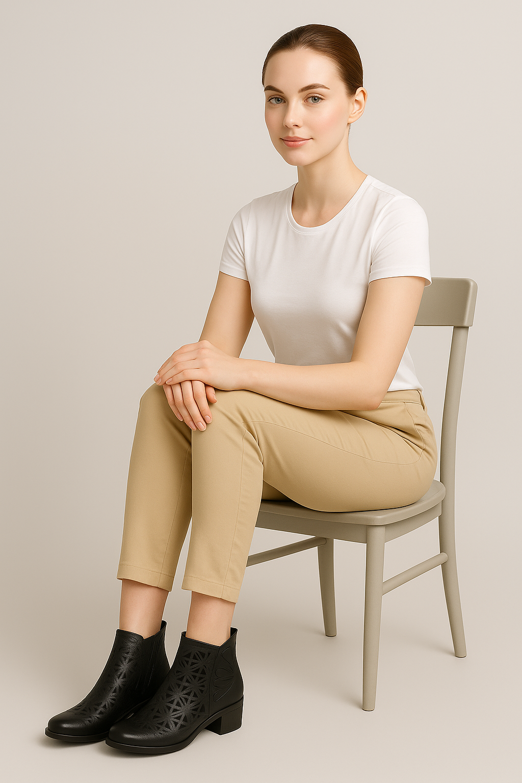 Luna | Sommerstøvler med hæl og dekorative udskæringer - - Luna | Sommerstøvler med hæl og dekorative udskæringer - €25 - {{ product_tags }