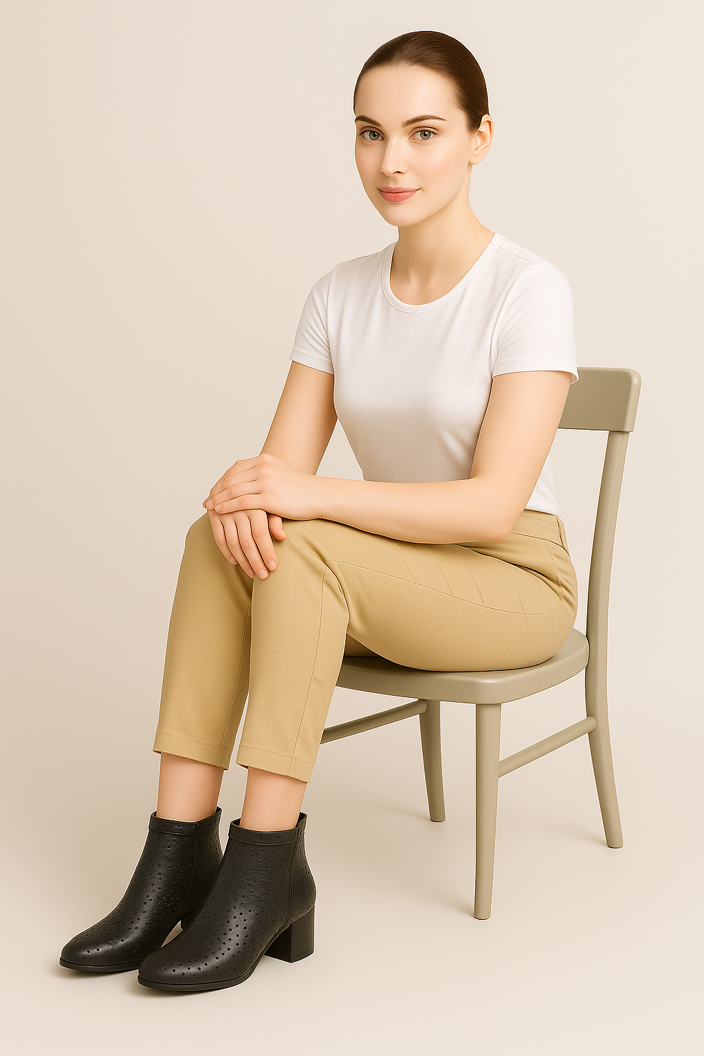 Solea | Elegant Sommerstøvler med Mellemhøjt Hæl og Perforeret Design - - Solea | Elegant Sommerstøvler med Mellemhøjt Hæl og Perforeret Design - €25 - {{ product_tags }
