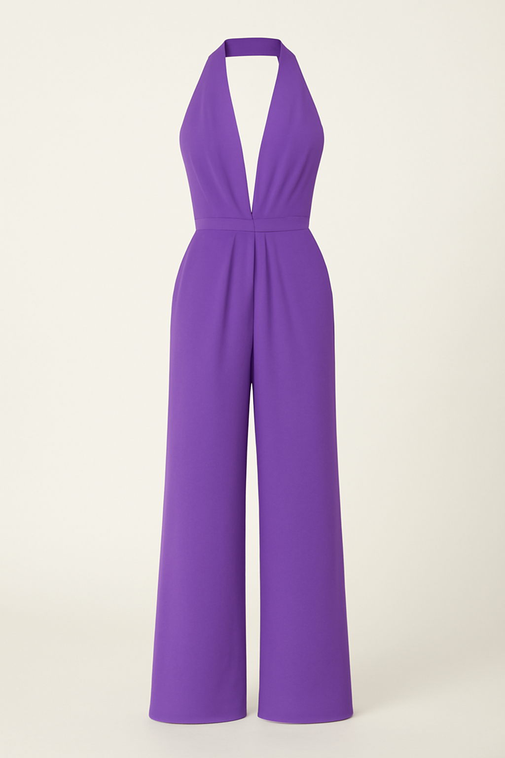 Sadie - Elegant jumpsuit med amerikansk halsudskæring og bredbejnede bukser - Lilla - Sadie - Elegant jumpsuit med amerikansk halsudskæring og bredbejnede bukser - €25 - {{ product_tags }